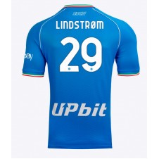 SSC Napoli Jesper Lindstrom #29 Hjemmedrakt 2023-24 Kortermet